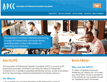 Tablet Screenshot of apcconline.com